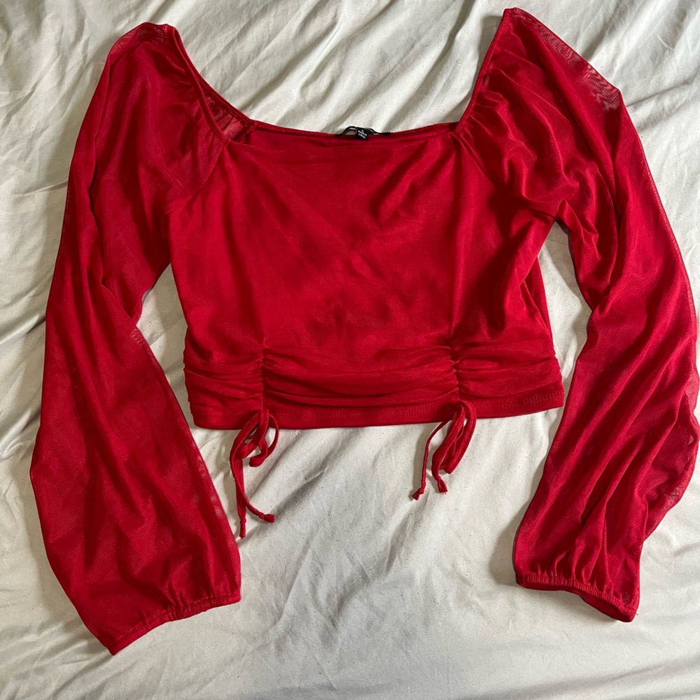 Ambiance Red Long Sleeve Tee